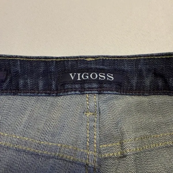 Vigoss Jagger Super‎ Skinny Med Rise Distressed Jeans Women 28 Trendy Dark Wash - Image 7