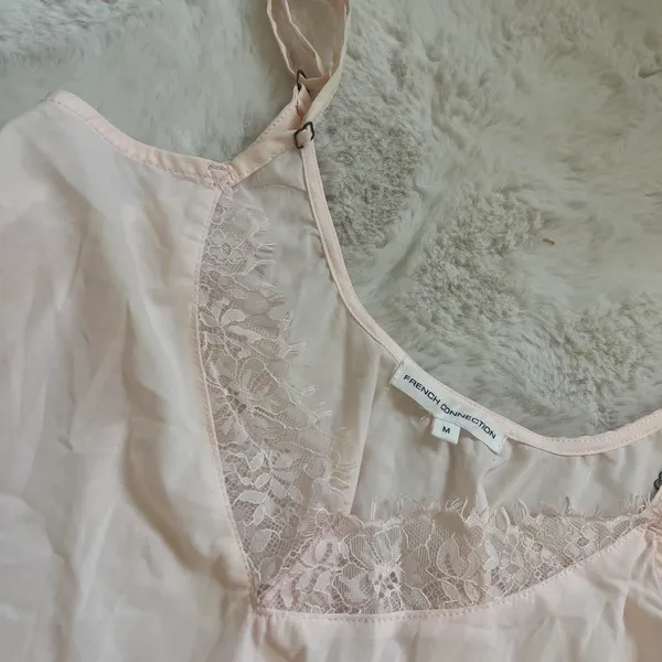 Pink lace tank top - Image 2