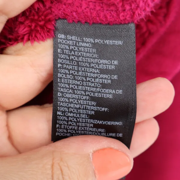 The North Face Womens Full Zip Fleece Jacket Magenta Pink Size L - Image 4