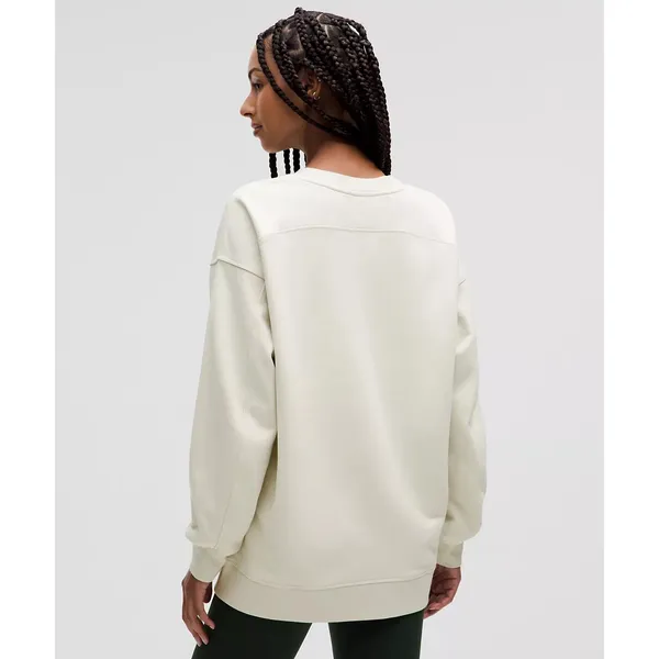 Lululemon Perfectly Oversized Crew sweatshirt in white size 8 - Image 2