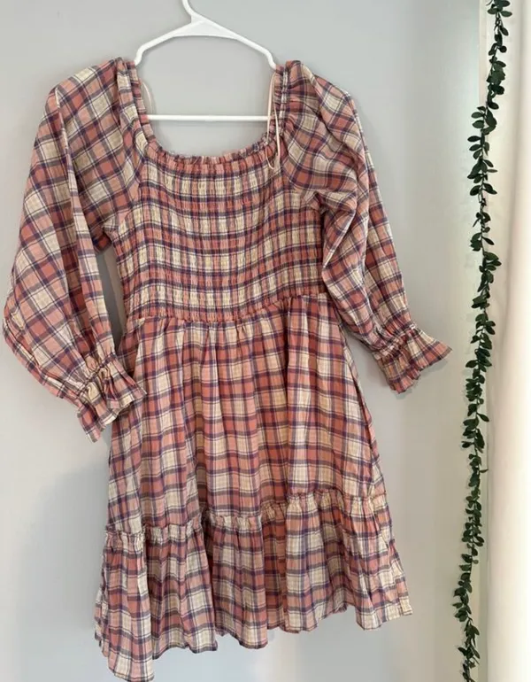 Pink Gingham Dress - Image 2