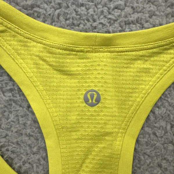 Lululemon Swiftly Tech Tank Top Race Yellow Serpentine Athletic Women's 8 - Image 3