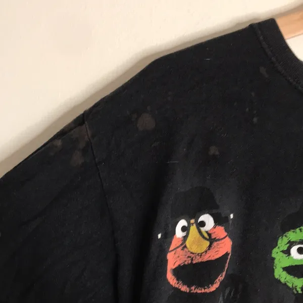Vintage run DMC Sesame Street black t-shirt size medium - Image 4