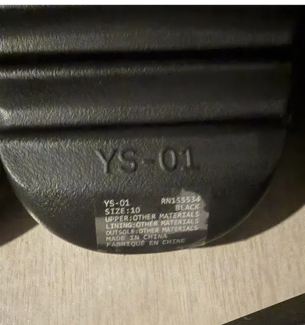 YZY YS-01 Black Sandals Size 10 New Authentic - Image 3
