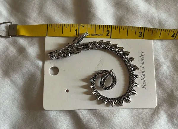 Dragon ear cuff Silver - Image 5