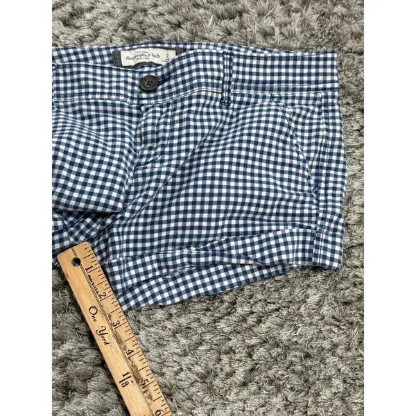 Vintage Y2K Abercrombie & Fitch Gingham Plaid Low Rise Micro Shorts Women Size 2 - Image 15