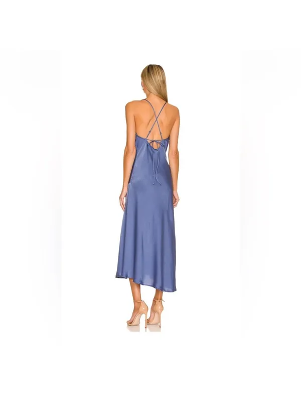 ASTR the label Gaia Slip Dress in blue size M - Image 7