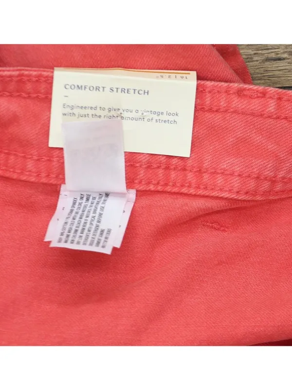NWT Universal Thread High-Rise Sailor Denim Jean Shorts 93070841 Red 16 - Image 5