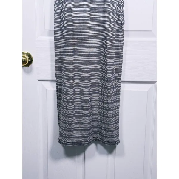 Marine Layer Ribbed Striped Midi Tank Dress Size XS Gray Coastal Resort Casual - Image 5