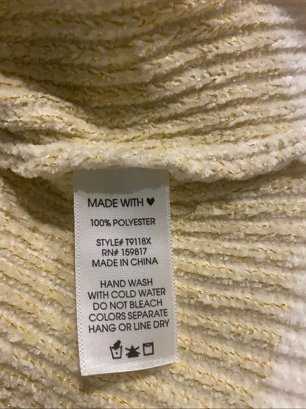 Arula Rachel Chenille Stripe Sparkle Sweater NWT 1X - Image 3
