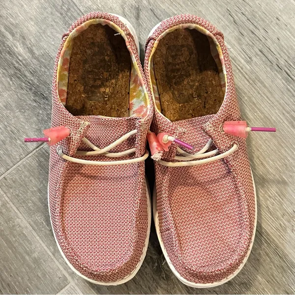 Hey Dude Shoes Wendy Knit 2 Desert Rose Women's Size 6 - Image 4