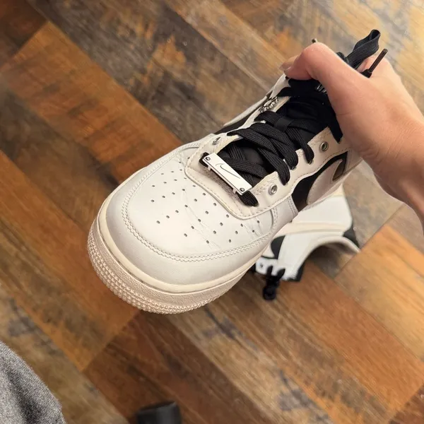 Nike Air Force 1 Low '07 PRM white black sneakers shoes mens 7.5 women’s 9 - Image 10