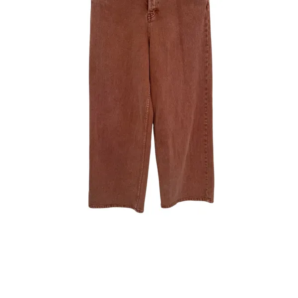 Free‎ People Wales Wide Leg Jeans Terracotta High Rise Brick Red Size 29 - Image 6