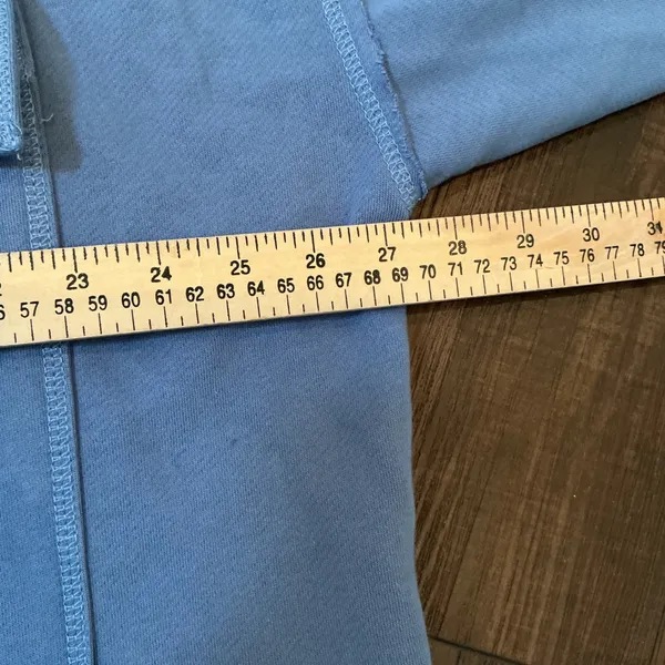 Pilcro Anthropologie Cotton Micro Fleece Button Utility Jacket Blue Large L New - Image 5