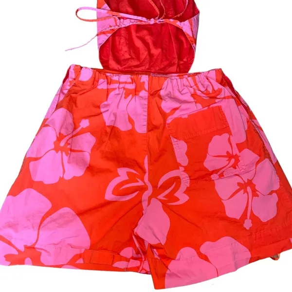 Staud Georgia Halter Neck Floral Print Romper - Image 10
