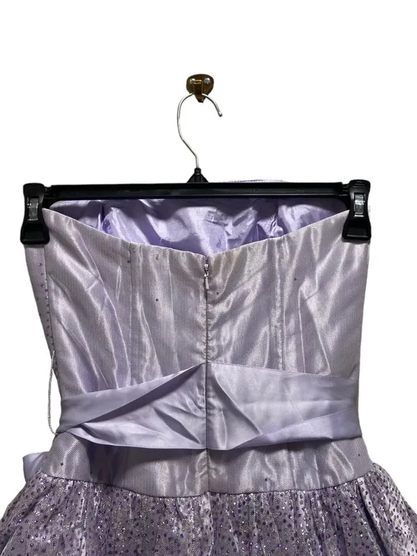 Gunne Sax Jessica McClintock Vintage Strapless Dress Purple Size 3 Homecoming - Image 12