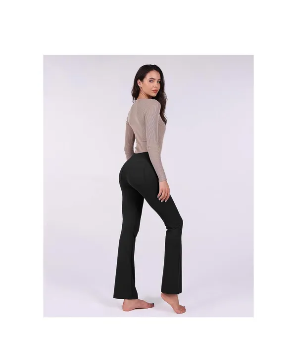 ODODOS Straight Leg Yoga Pants for Women with Pockets, XXL - Image 3