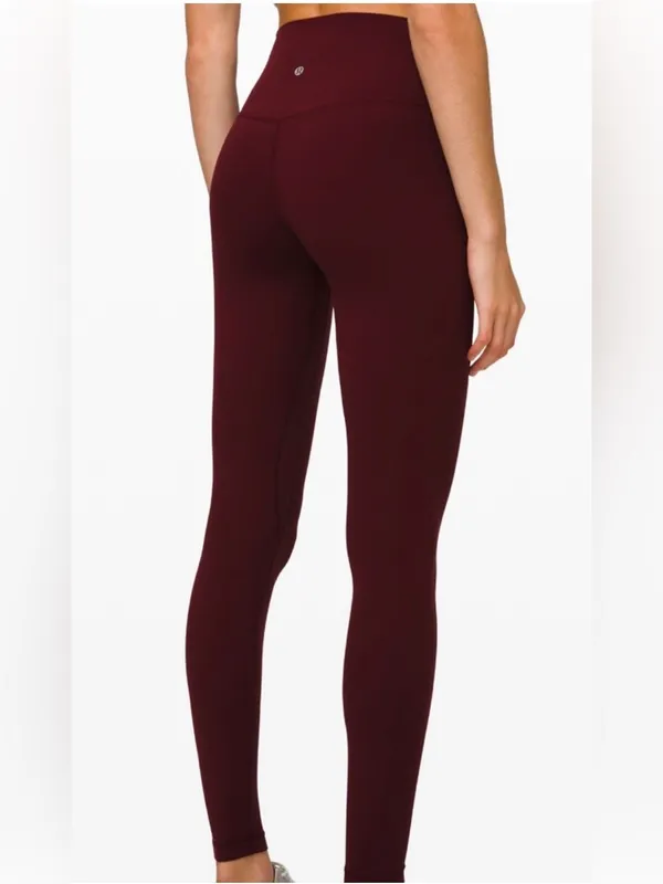 Lululemon’s Align HR Pant 28” Leggings in Garnet Size‎ 4 NWT - Image 5