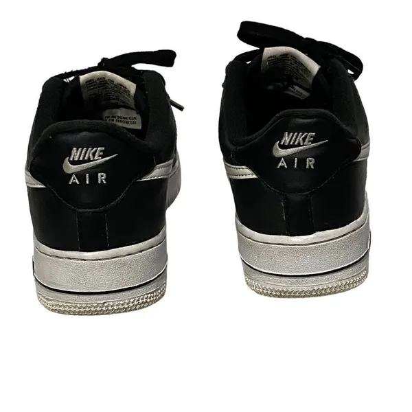 Nike Air Force 1 Black White Size 6 - Image 6