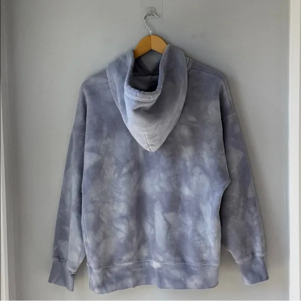 Aritzia TNA Cozy AF Fleece Tie Dye Boyfriend Hoodie Sweatshirt - Image 2