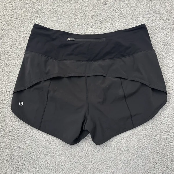 Lululemon Speed Up Shorts High Rise 4" Black Athletic Athleisure Women's 10 - Image 2