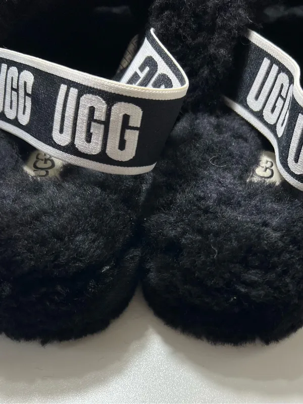 UGG black Fluff Yeah Slide Slippers size 9 - Image 6
