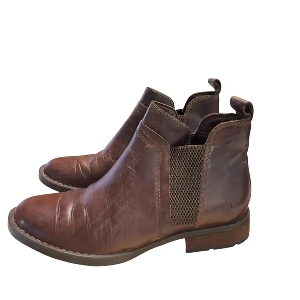 Born Women's Brenta Leather Chelsea Ankle Boots Brown Sz. 6.5 US Model BR0012106 - Image 2