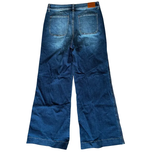 Evereve Wide Leg Jeans Women's 30 Dark Wash Casual Everyday - Image 7
