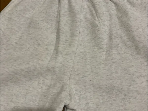 White Fox Boutique Light Gray Pajama Sweatpants with Red Logo - Image 5
