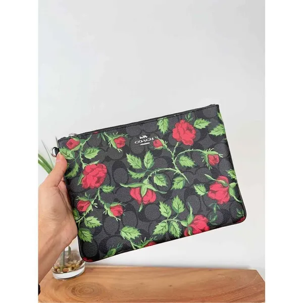 NWT‎ Coach Mix Print Pouch Trio bags - Image 7