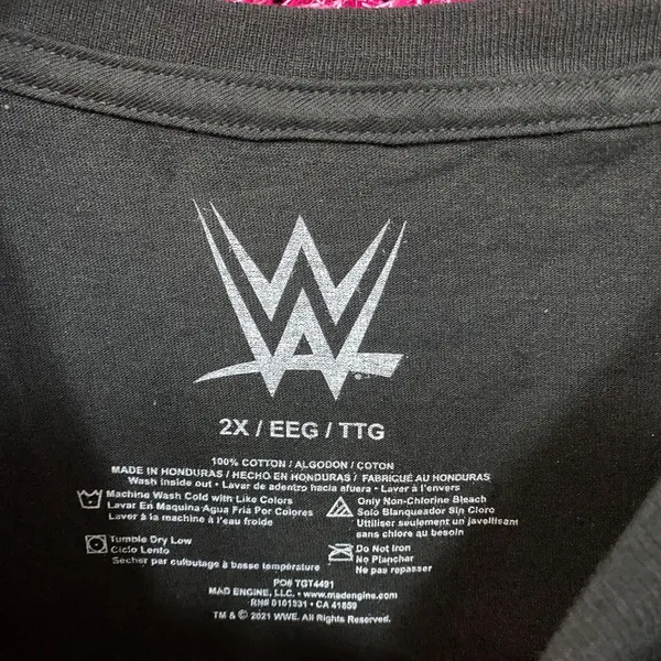 WWE Wrestlemania VI Black Short Sleeve Graphic T-Shirt 2XL - Image 4