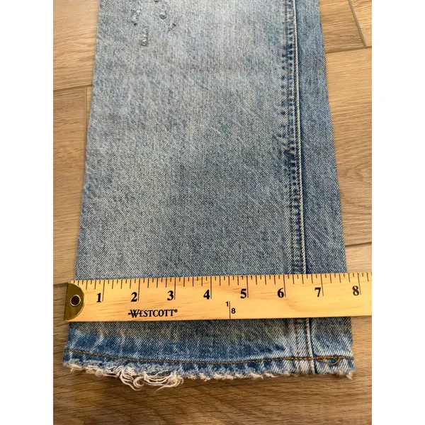 Aritizia Denim Forum The Joni High Rise Loose 29L 90s Grunge Organic Cotton 26 - Image 8