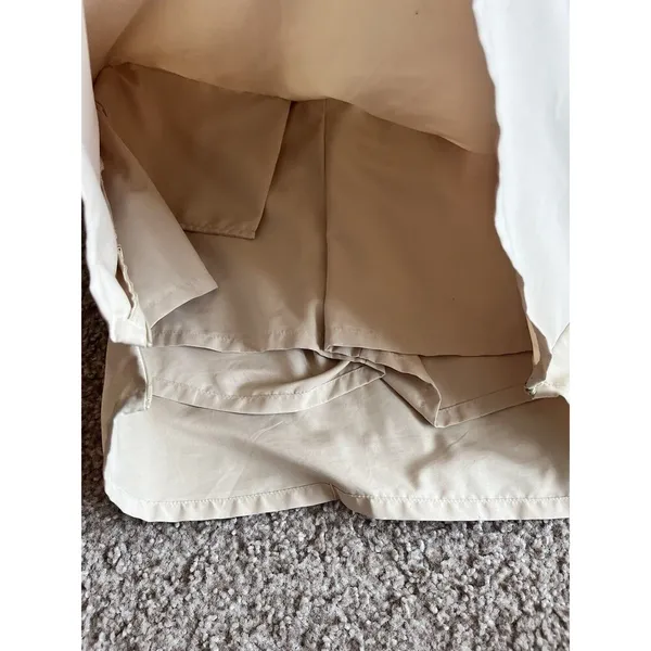 Patagonia Duway Skirt Skort Golf Pocket Zip Sides Beige Size 6 Pickleball Gym - Image 5