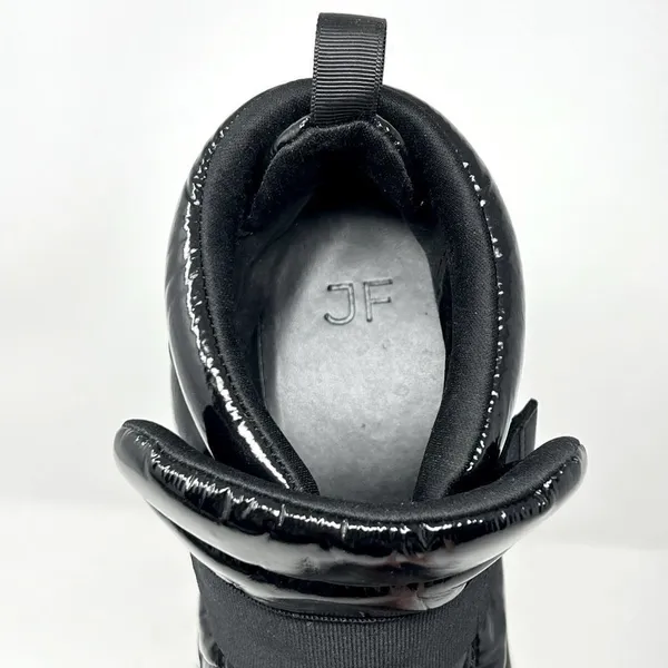 JF Sinead Patent Nylon Black Arctic Lite Strap Puffy Boot High Top Sneaker 10 - Image 7