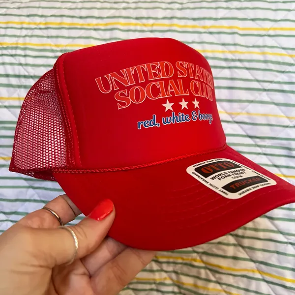 United States social club 4th of July trucker hat - Image 2