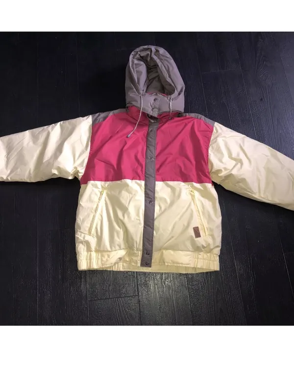 SWAN Vintage Genuine Feather Down Fill Ski Puffer Coat Hooded XL women’s - Image 6
