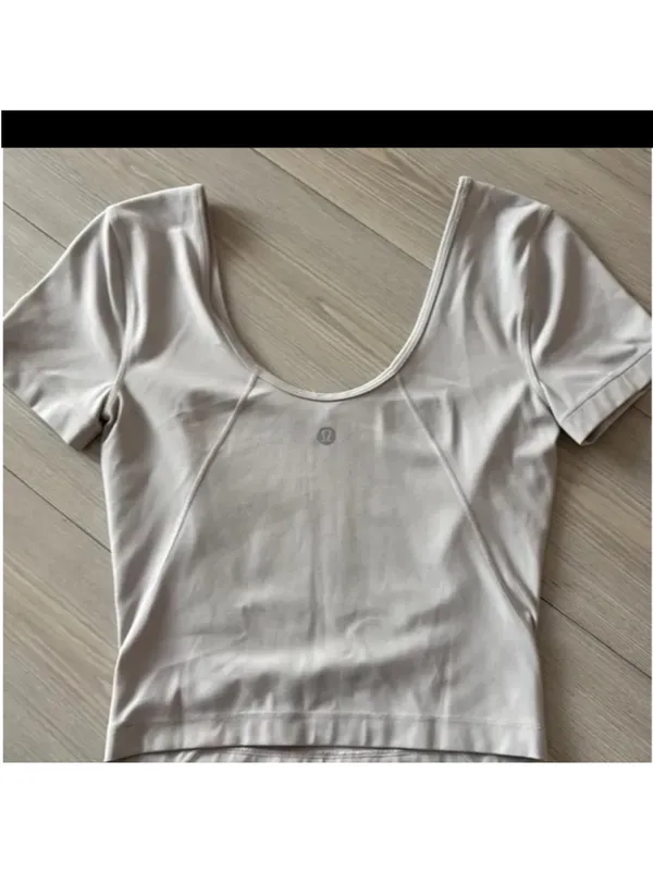 Lululemon Align T-Shirt in Chrome - Size 2 - Image 3