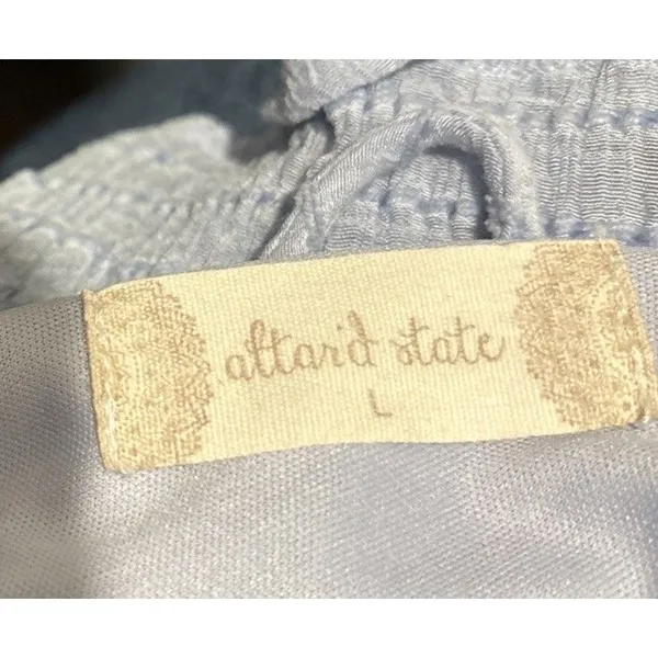 Altar'd State Ice Blue Romper Size Large - Image 5