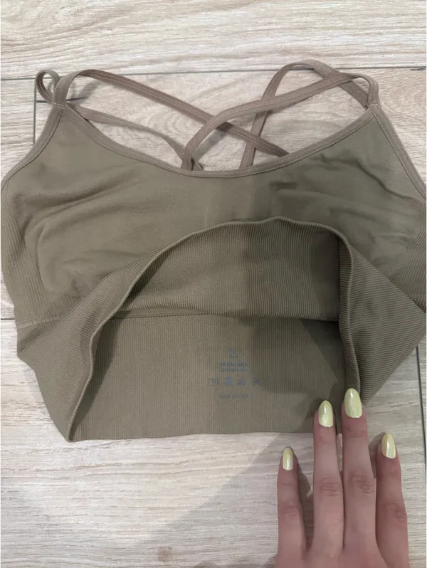 NVGTN Seamless sports bra Tan Size S - Image 4