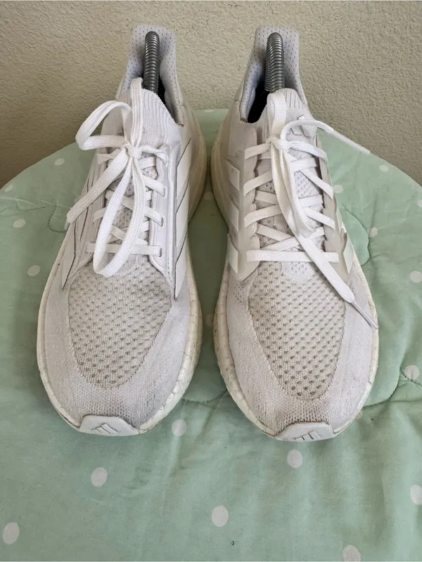 Adidas Ultraboost 5 shoes in a "Triple White" colorway Size 8 - Image 6