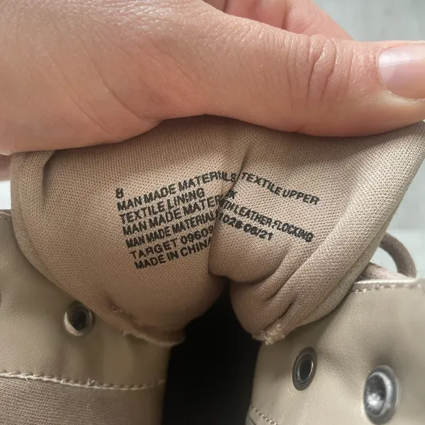 NWOT women’s beige suede boots size 8 - Image 5