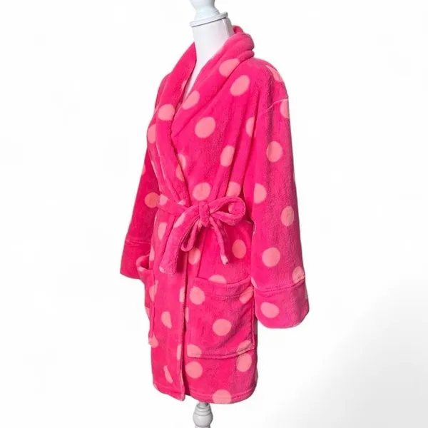 PINK Victoria’s Secret Polka Dot Robe - Image 3