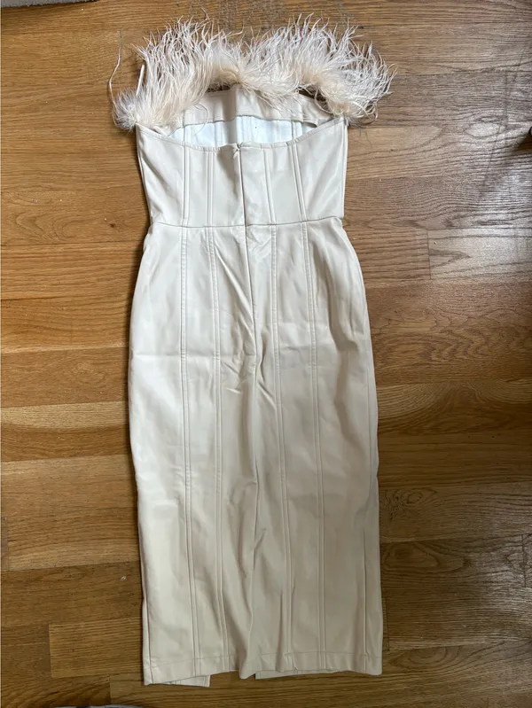 Feather dress White Size XS - Image 2