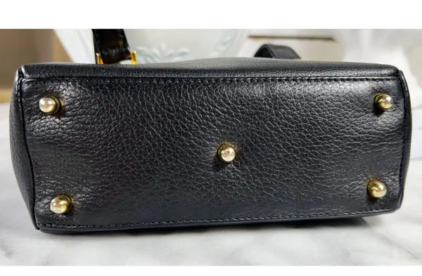 Gianni Mini Leather Medusa Medallion Shoulder Bag - Image 8
