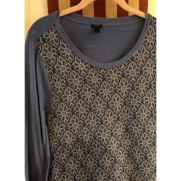 Jcrew shirt‎ blue lace size 12 New - Image 2