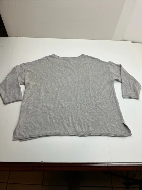 Pact Womens Grey Gray Lightweight‎ Pullover Sweater 100% Organic Cotton Large - Image 9