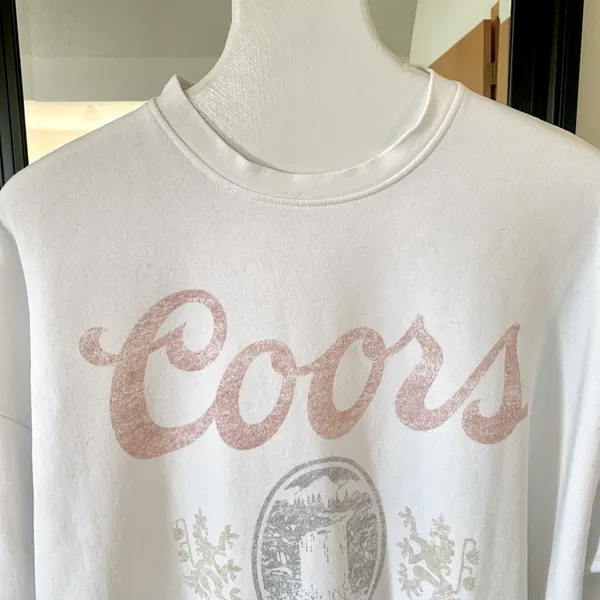 COORS White Oversized Laundry Room Sweatshirt - Image 2