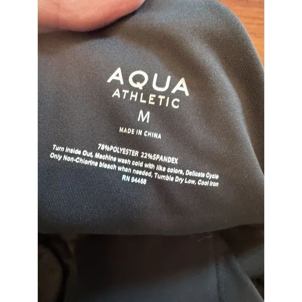Aqua Athletics Black Sleeveless Athletic Dress Tennis Sz M Shelf Bra NWT $88 - Image 3