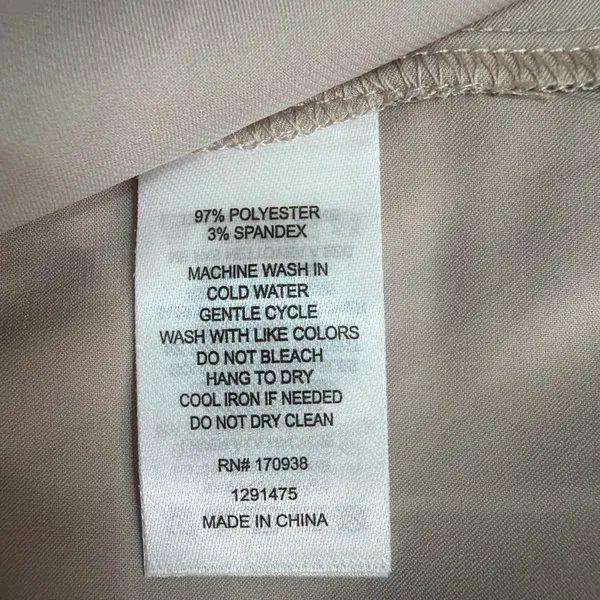 Maison d’Amélie Paris Taupe Satin Button Front Blouse women’s Size M(A204)&✨ - Image 10