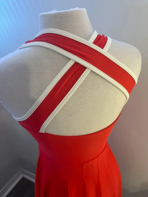 Red Pickle ball Tennis Dress - Image 5